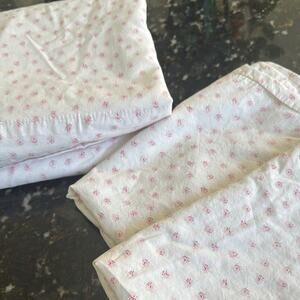 Simply shabby chic, pink floral, three-piece, twin sheets